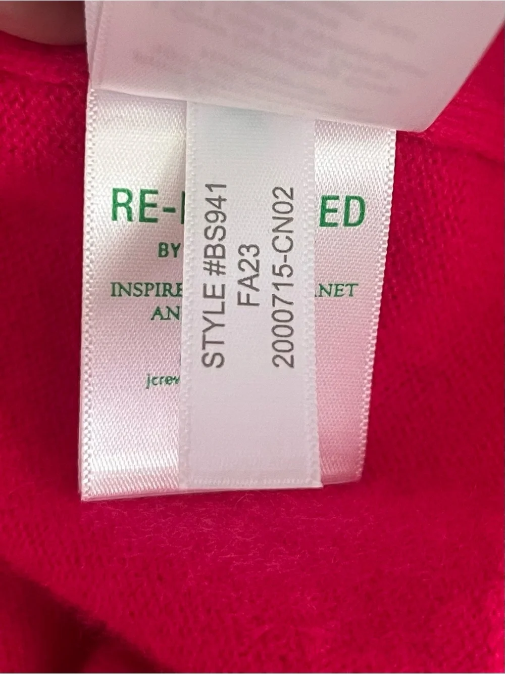 J.Crew 100% Cashmere V-Neck Sweater Vest Bright Pink Neon Berry XS Preppy
